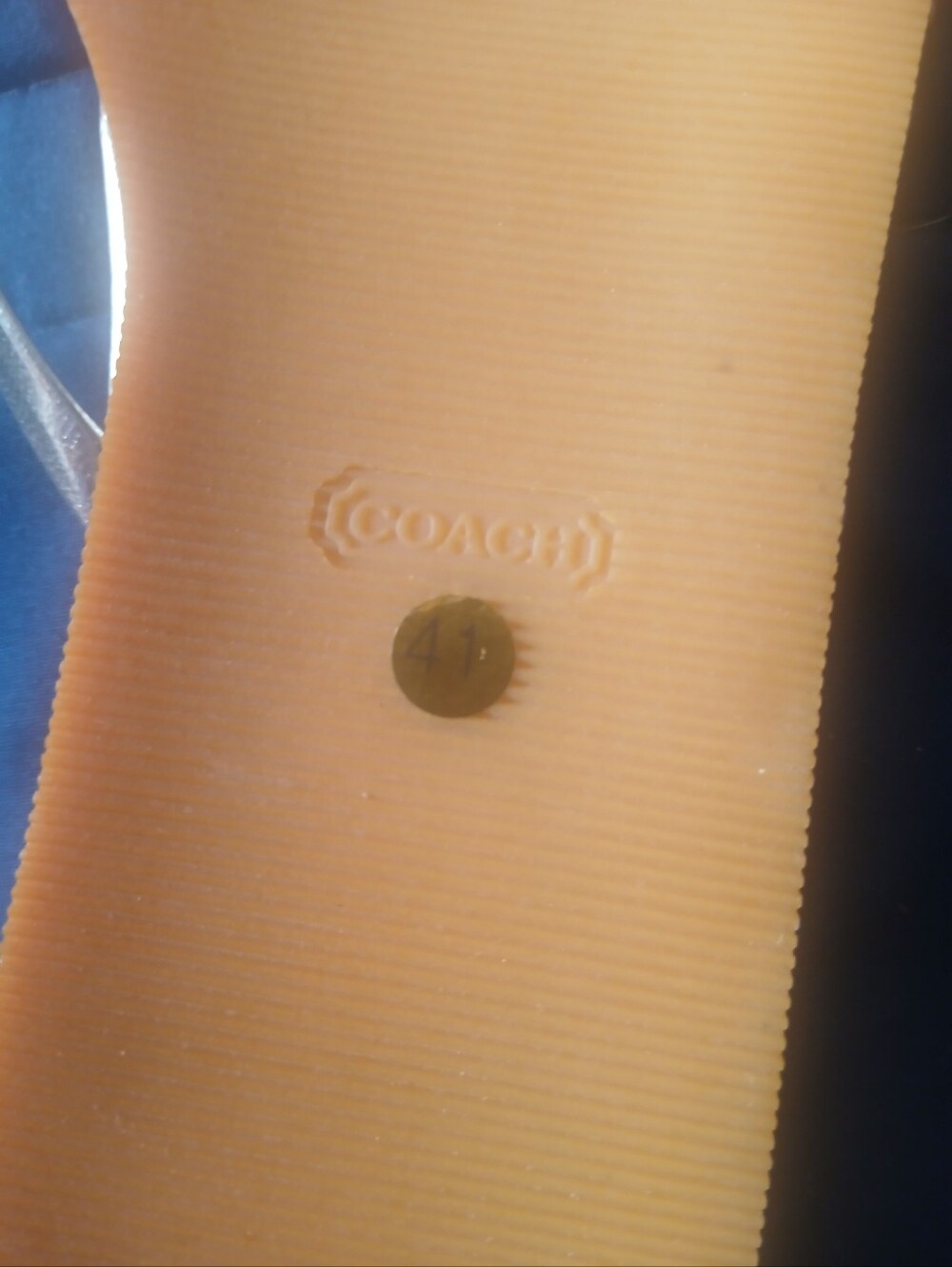 Coach Monogram T Strap Flip Flops Size 10 (41) - Picture 5 of 16